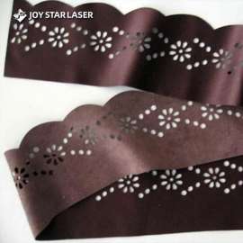 Laser hollowing of silk fabric