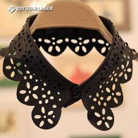 Leather shawl laser-cut hollow