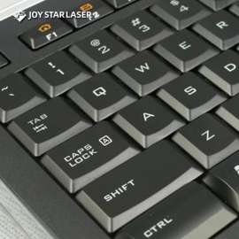 Computer keyboard letter laser marking