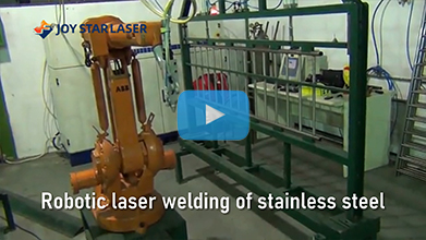 Robotic laser welding of stainless steel