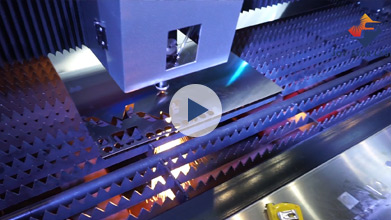 High-speed fiber laser cutting stainless steel sheet metal