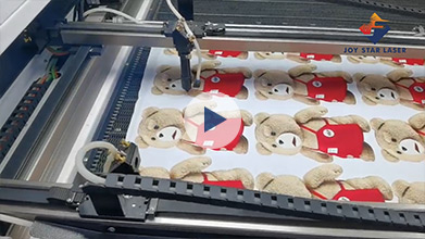 Large-format vision laser precise cutting for Plush toys