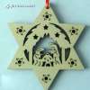 Wooden Christmas crafts are laser cut